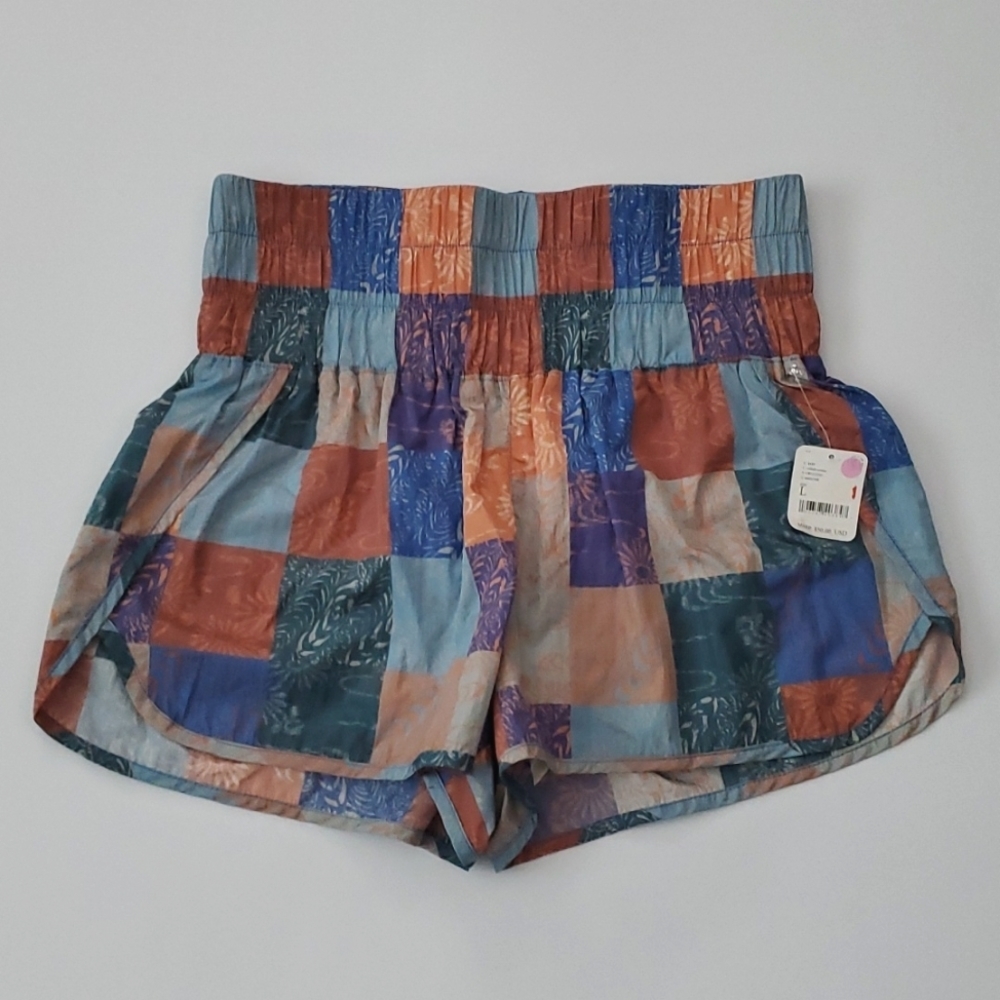 NWT Free People Movement The Way Home Shorts in Cobalt Combo - Picture 4 of 11